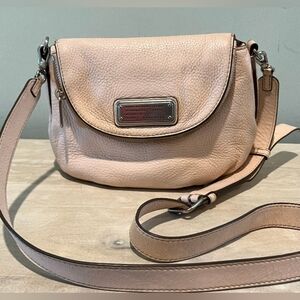 Pebble Pink Leather Marc Jacobs Mini Natasha Crossbody